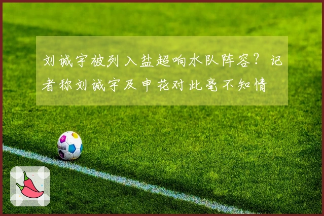 刘诚宇被列入盐超响水队阵容？记者称刘诚宇及申花对此毫不知情